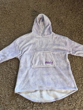 Kids Cozy Lavender Hooded Pullover Sweatshirt